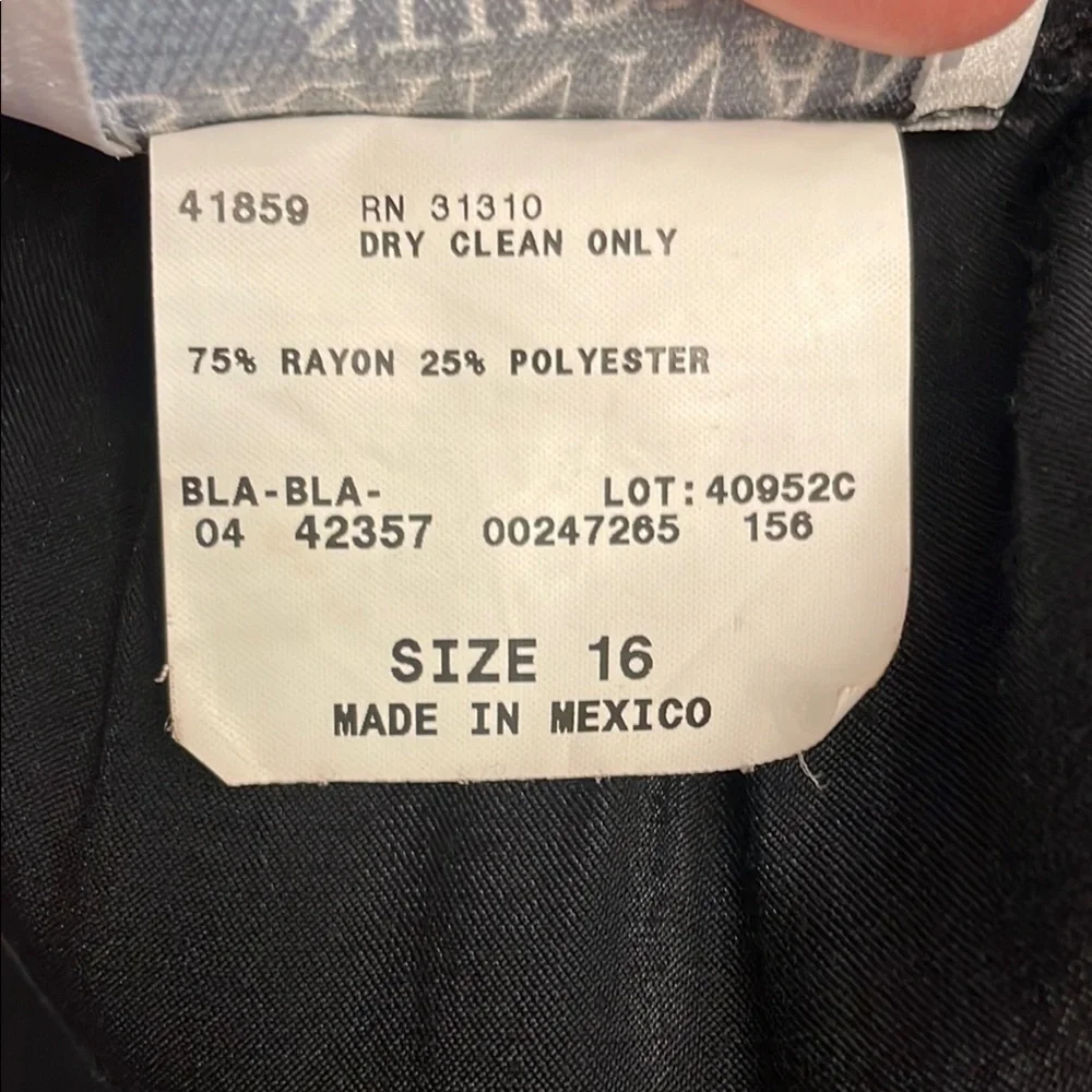 Brannan Studio San Francisco Black Pleated Maxi Skirt elastic waist size 16